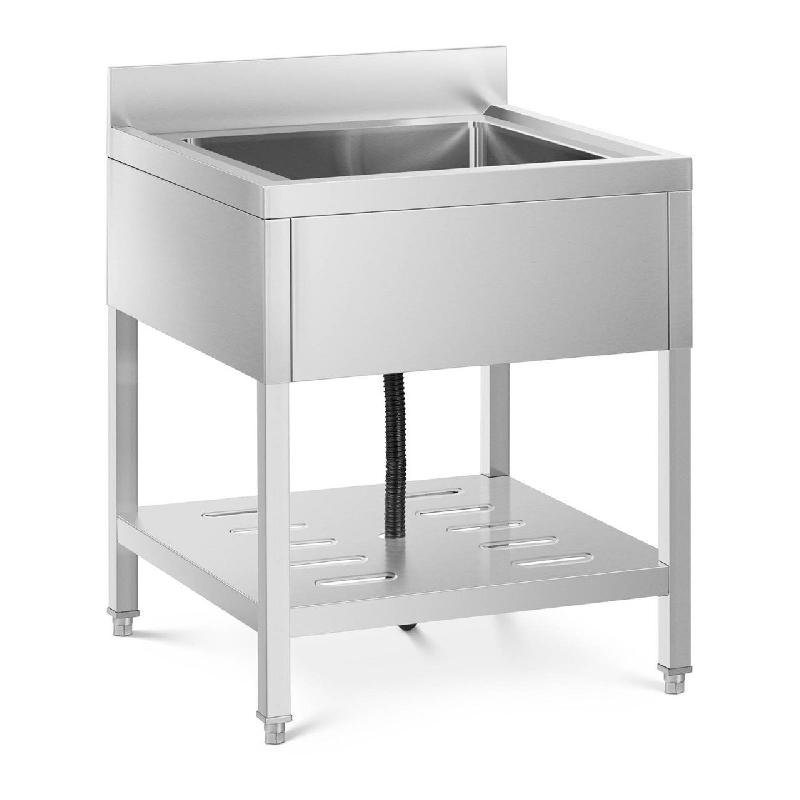 évier professionnel 1 bac 50 x 50 x 25,5 cm acier inoxydable 14_0000164
