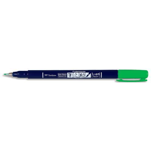 FEUTRE ECRITURE TOMBOW FUDENOSUKE POINTE DURE - BASE D'EAU AVEC PIGMENTS - INODORE - COLORIS VERT