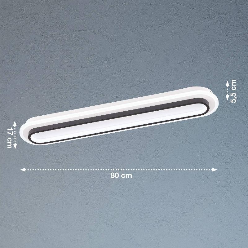FISCHER & HONSEL PLAFONNIER LED BLITHE, 80X15 CM