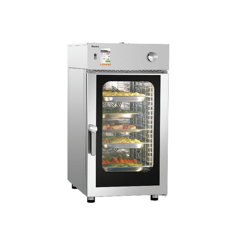 Four inox électrique mixte à vapeur 10 x GN 1/1, nettoyage automatique, 13 800 W, 400 V - TRI, SILVERSTEAM_0