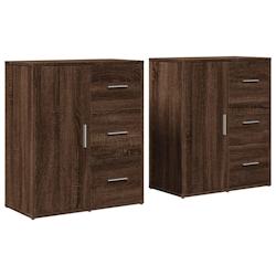 Helloshop26 - Buffet bahut commode armoire meuble de rangement organisateur cuisine salle de séjour salons lot de 2 60 x 31 x 70 cm 02_0036776 - 3000_0