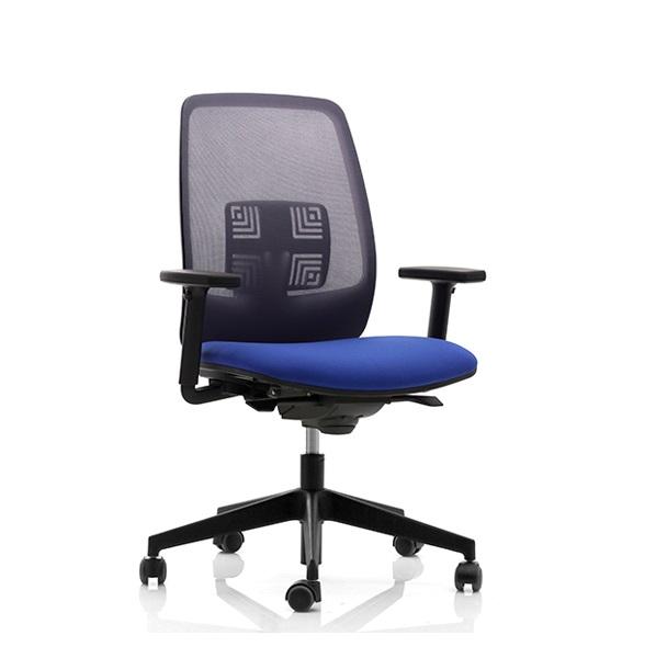 Made fauteuil opérateur résille - dossier haut réglable 3D, renfort lombaire et accoudoirs 3D_0