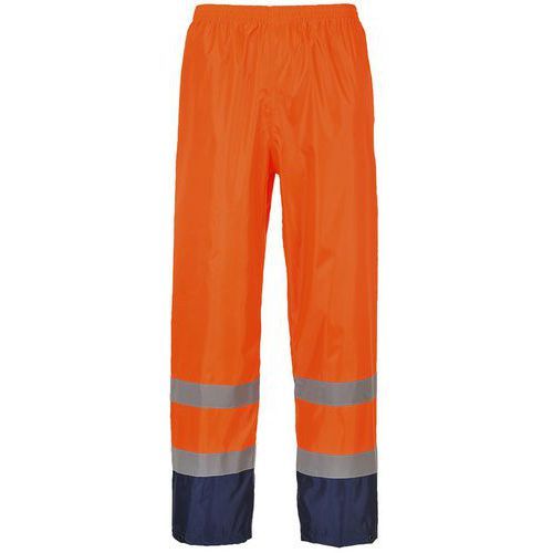 PANTALON DE PLUIE HAUTE-VISIBILITÉ H444 BLEU/ORANGE XXL - PORTWEST