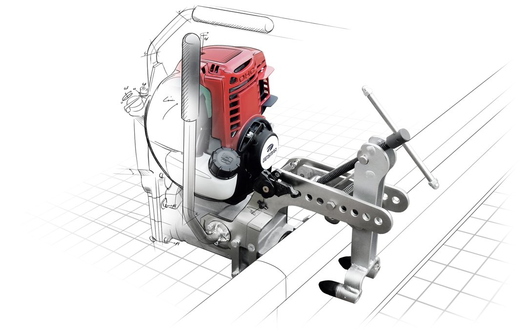 Perceuse de rail à forets creux - DRILL HORNET PR2 - adaptée aux rails les plus durs et larges, moteur Honda GX35_0