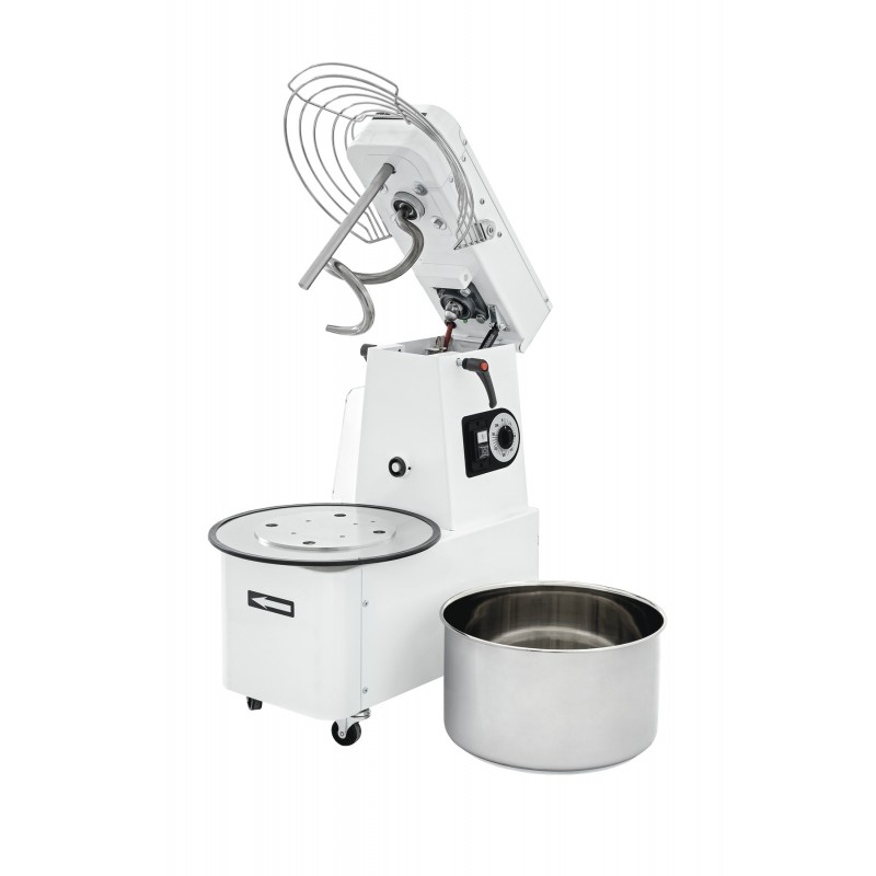 Pétrin à spirale tête relevable - cuve amovible 41L 380V triphasé ITR40 Prismafood_0