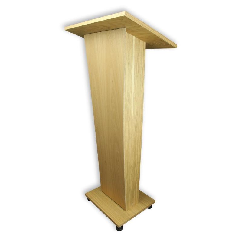 Pupitre en bois Pollux avec plastron - finition noyer - Bravour®_0