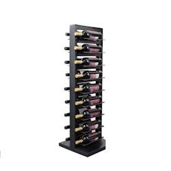 Range-bouteilles Baga sur pied 18 bouteilles élégant VinoGuard. Noir - noir métal VG-Baga-18-N1_0