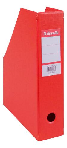 LOT DE 10 - RANGE-REVUES ESSELTE CLASSIC-BOX ROUGE DOS 7 CM