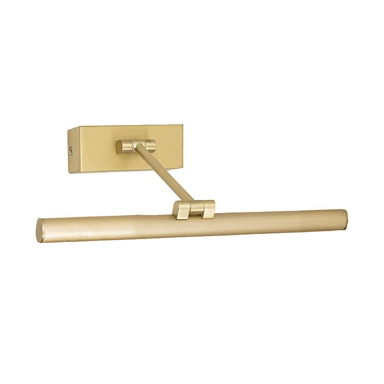 ROSSINI ILLUMINAZIONE Saya - Applique Led Salle De Bain 8W Ip44 3000K 600Lm En Métal Or Satiné - Éclairage Pour Miroirs Et Tableaux - Groupe Rossin_0