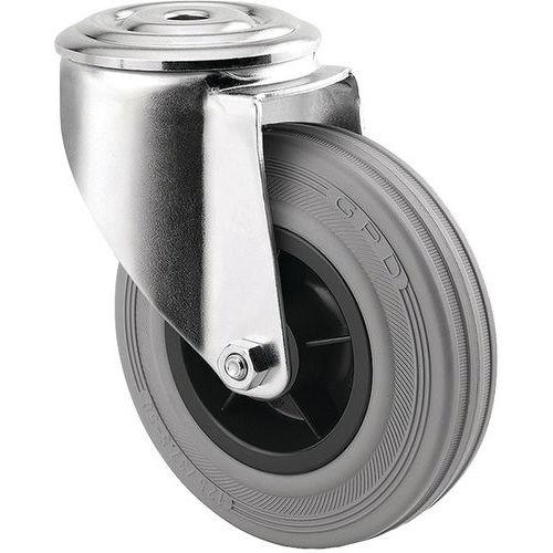 ROULETTE PIVOTANTE ALPHA TROU DE FIXATION 3470PIR125P30-13 - TENTE