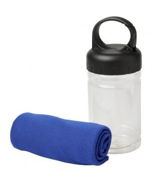 SERVIETTE AVEC HOUSSE EN PET REMY - BLEU ROYAL - TEXTILES DE SPORT PERSONNALISÉS