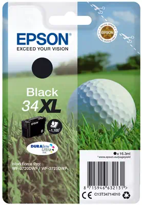 Singlepack Black 34XL DURABrite Ultra Ink_0