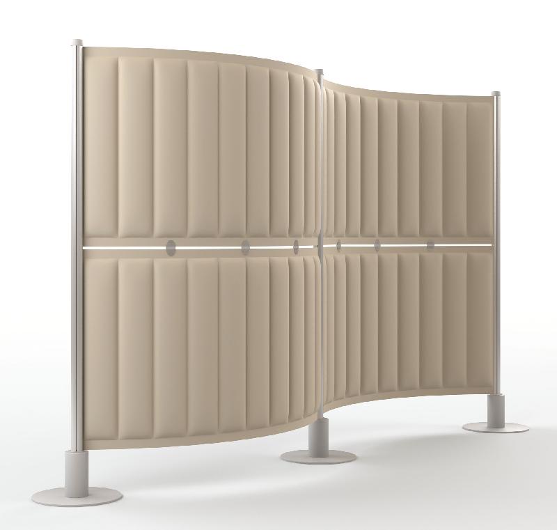 SLALOM ECOFLEX / CLOISON ACOUSTIQUE H 181 X L300 CM BEIGE_0