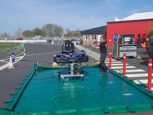 Station de lavage mobile avec recyclage de l'eau sur aire souple - ATLANTIK®_0