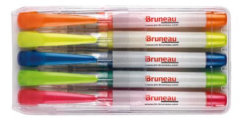 SURLIGNEUR BRUNEAU COULEURS ASSORTIES - POCHETTE DE 5