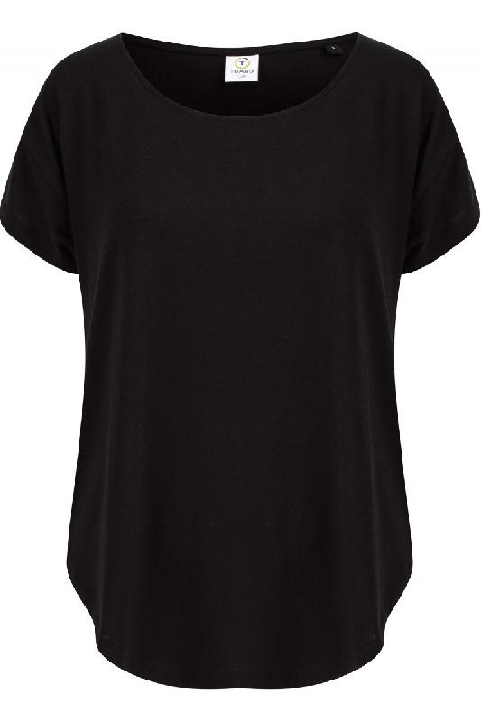 T-shirt femme Noir XS 28% Viscose | 4% Polyuréthanne | 68% Polyester - XS noir 5056375810107_0
