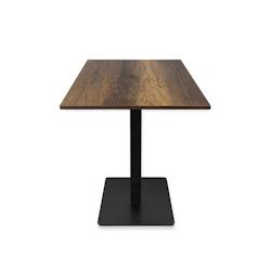 Table complète 60x60 cm Baroque avec pied de table noir / GOLDINOX - noir Bois manufacturé 3701770821860_0