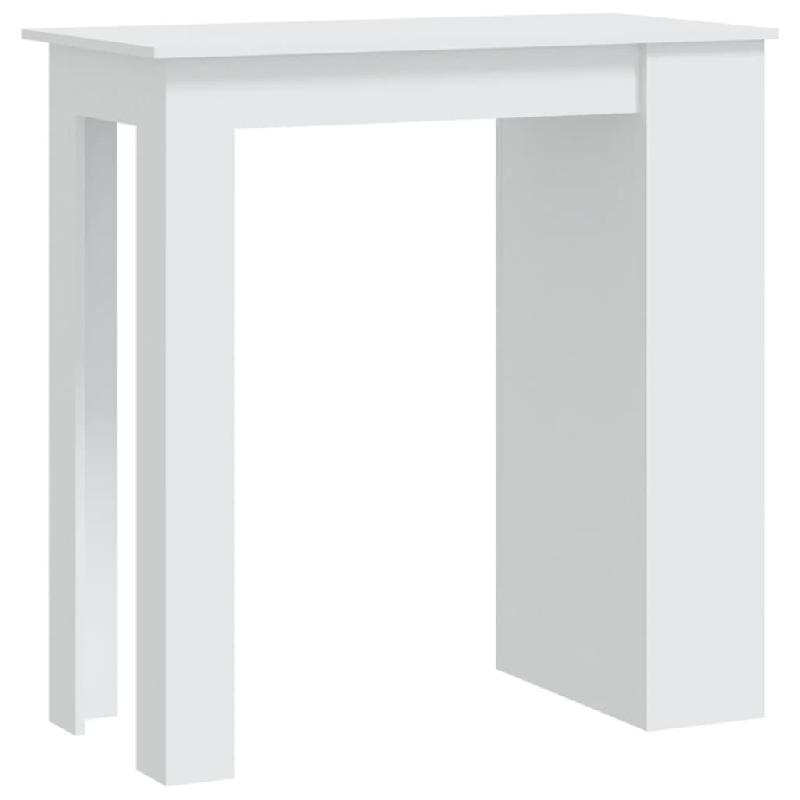 Table de bar rangement Blanc 102x50x103,5 cm Bois d'ingénierie Modèle Helios Panorama Urban Plus - Bois manufacturé 809467_0