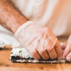 Thouy Gants vinyle transparent non poudré taille L par 100 - L transparent plastique 8431026018380_0