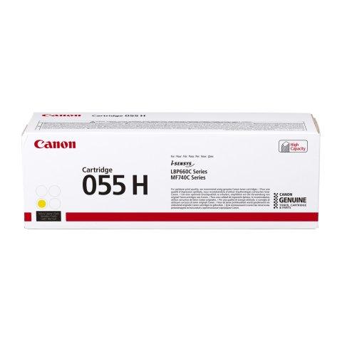 TONER CANON 055H JAUNE POUR IMPRIMANTE LASER - TONER AUTHENTIQUE