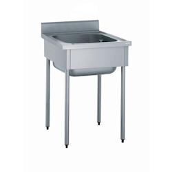 Tournus Equipement Plonge inox 1 bac sans robinetterie longueur 800 mm Tournus - 503602 - plastique 503602_0