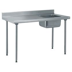 Tournus Equipement Table inox du chef adossée longueur 1000 Tournus - 404761 - plastique 404761_0