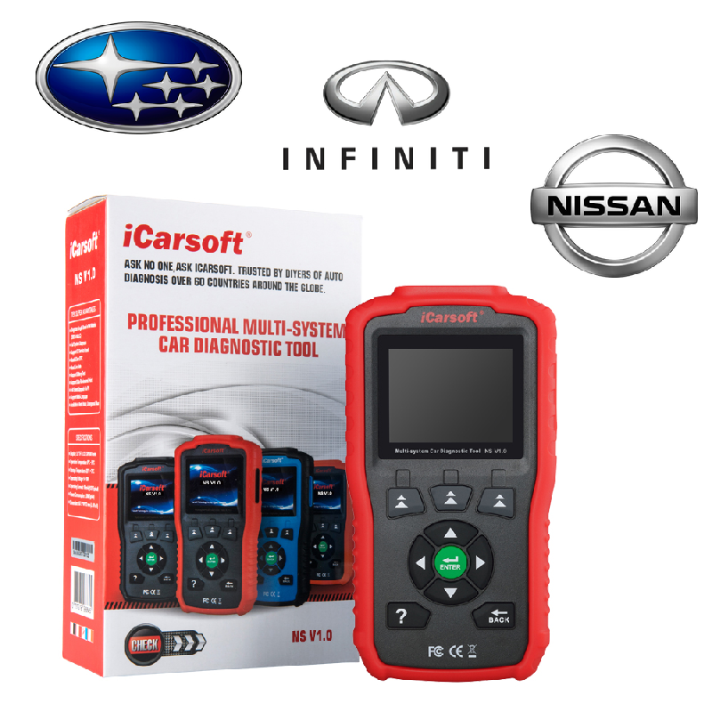 Valise diagnostic automobile iCarsoft NS V1.0 - Compatibilité Nissan, Infiniti, Subaru - Écran LCD 2,8 pouces_0