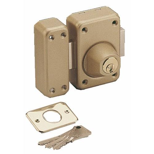 VERROU EN APPLIQUE DE SÛRETÉ - DOUBLE CYLINDRE - PÊNE 160 MM - V 136 VACHETTE