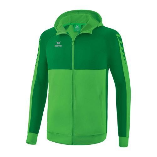 VESTE DE SURVÊTEMENT À CAPUCHE - ERIMA - SIX WINGS GREEN/ÉMERAUDE