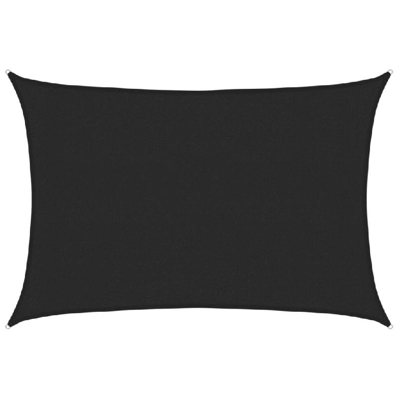 Voile d'ombrage 160 g/m² Noir 3x5 m PEHD Modèle Ombre Sigma - 311734_0