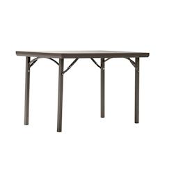 ZOWN Table pliante rectangulaire 122 x 75 cm XL 4 Premium - gris 08012067_0