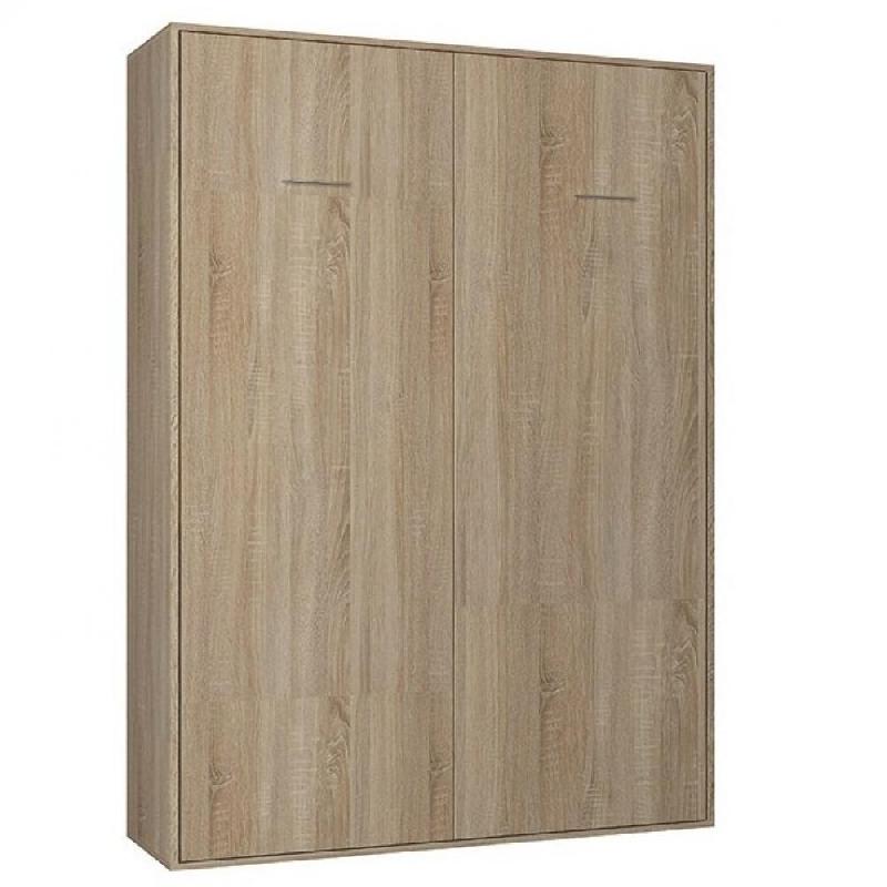 ARMOIRE LIT ESCAMOTABLE SMART-V2 CHÊNE COUCHAGE 160*200 CM._0