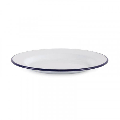 ASSIETTES PLATES EN ACIER ÉMAILLÉ OLYMPIA Ø 245 MM - LOT DE 6