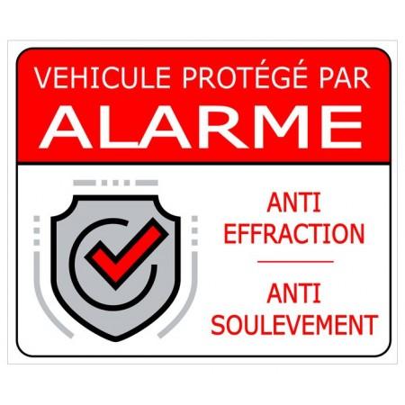 Autocollant alarme pour voiture et véhicule utilitaires