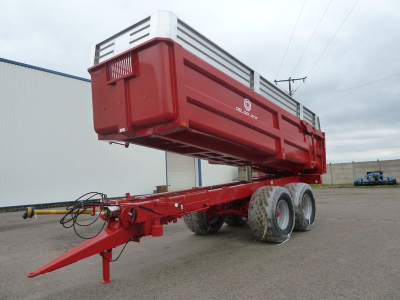 Remorque agricole B180BV en aciers spéciaux - Delaplace - Charge 18 tonnes avec rehausses et sécurité_0