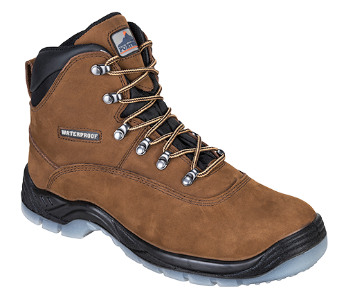 Brodequin membrané tous temps Steelite S3 WR marron FW57, pointure 46 - cuir nubuck et semelle acier antidérapante_0