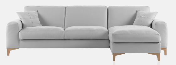 Canapé d'angle Norway - Design scandinave avec piétement en chêne clair - Confort à mémoire de forme - Disponible en plusieurs tailles et configurations_0