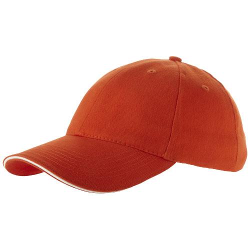 Casquette publicitaire Challenge à 6 pans - visière incurvée - coton sergé épais 275-280 g/m²_0