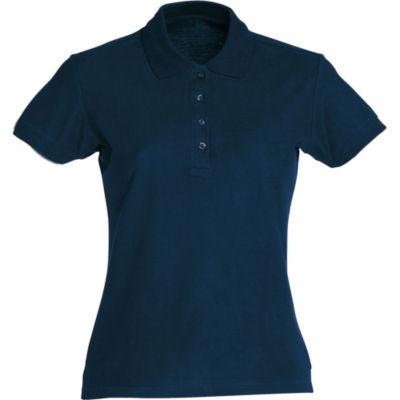 CLIQUE Polo basic Femme Bleu Marine S_0