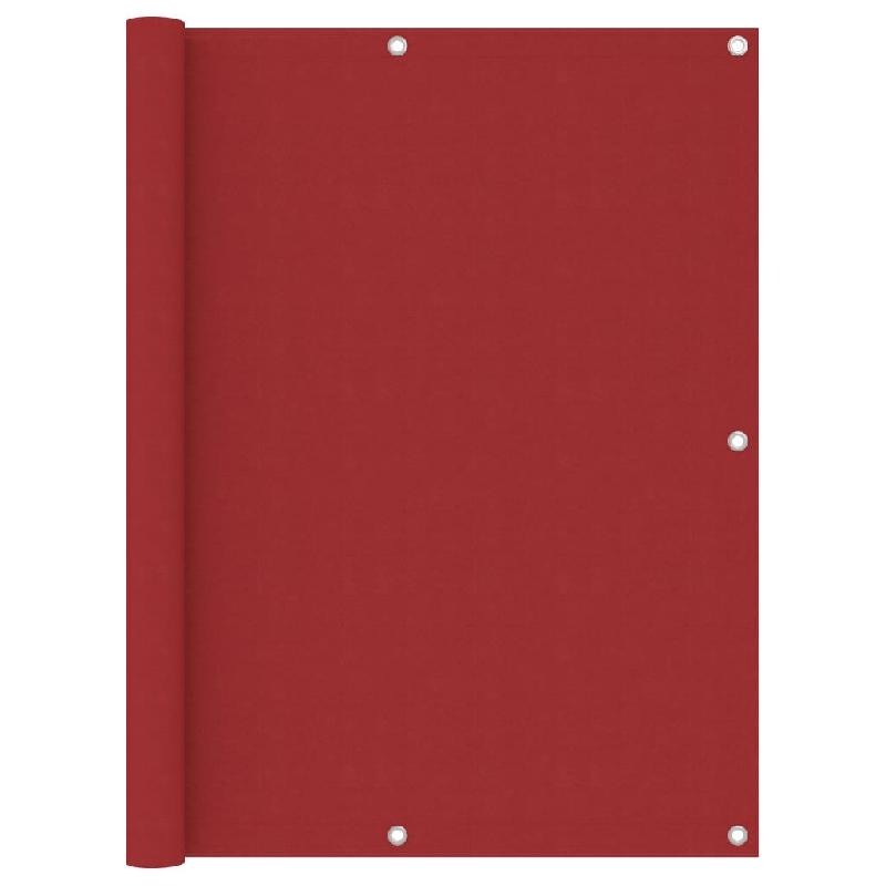 ÉCRAN DE BALCON BRISE PARE VUE PROTECTION CONFIDENTIALITÉ 120 X 600 CM TISSU OXFORD ROUGE 02_0010349_0