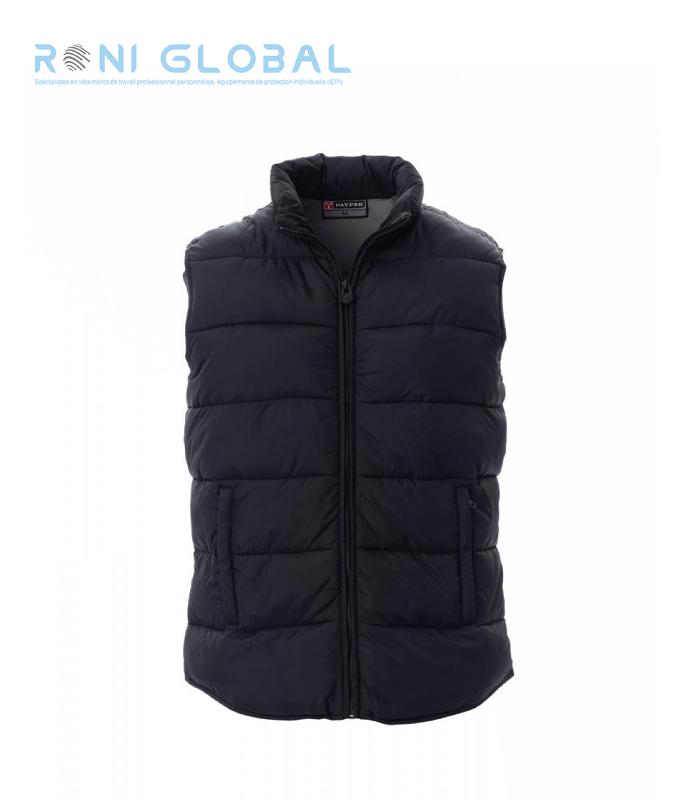 Gilet de travail homme imperméable et anti-froid - coupe droite en polyester rembourré avec 2 poches - MEMORY PAYPER_0