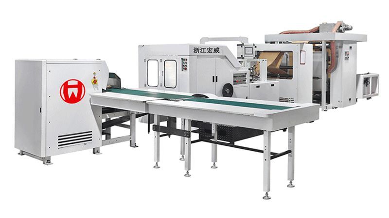 HWR-220 - Machine de fabrication de sacs en papier SOS avec imprimante Flexo 2 couleurs - ETW International - Haute performance et précision_0