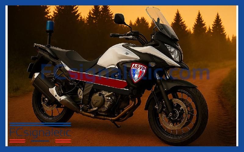 Kit sérigraphie balisage ASVP pour moto ou scooter carénés_0