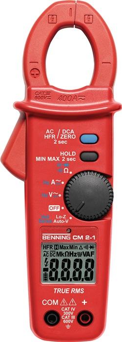 Multimètre à  pince ampèremétrique CM 2-1 0,01 - 400 A CAT IV 600 V, CAT III 100 V BENNING_0
