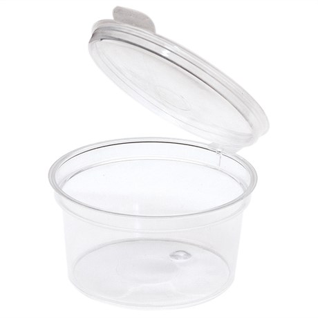 PETITS POT AVEC COUVERCLE INCLUS 60 ML PP TRANSPARENT (VENDU PAR 1000)