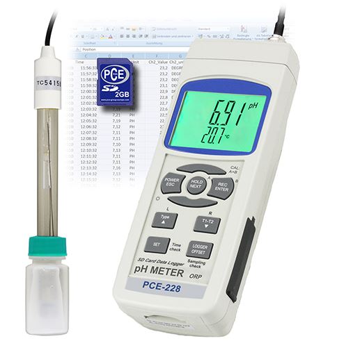 PH-mètre pour la valeur du pH et de la température - PCE-228 -  PCE INSTRUMENTS_0