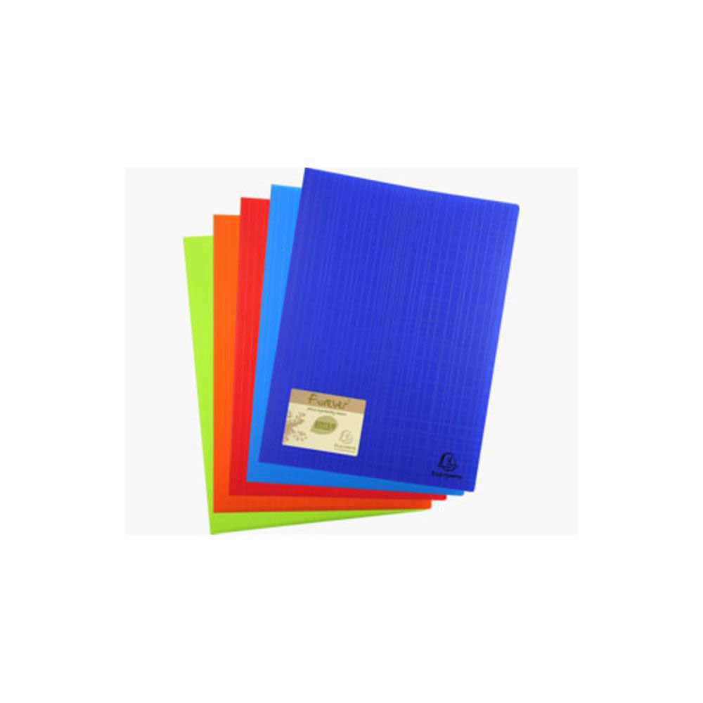 PROTEGE-DOCUMENTS EXACOMPTA FOREVER EN POLYPROPYLENE RECYCLE -  100 VUES/50 POCHETTES A4 - COLORIS ASSORTIS