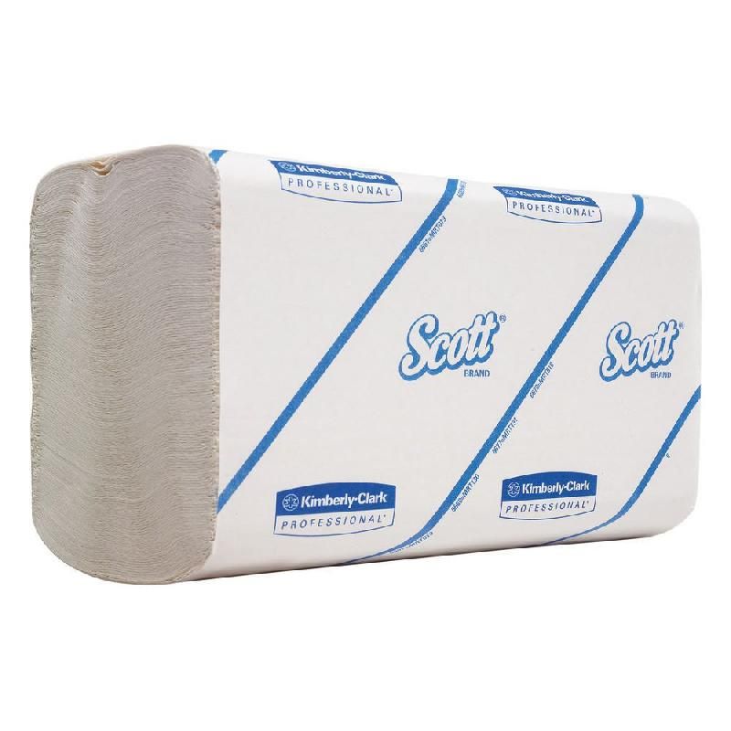 SCOTT® ESSUIE-MAINS SCOTT - 300 FEUILLES - CARTON DE 15 PAQUETS