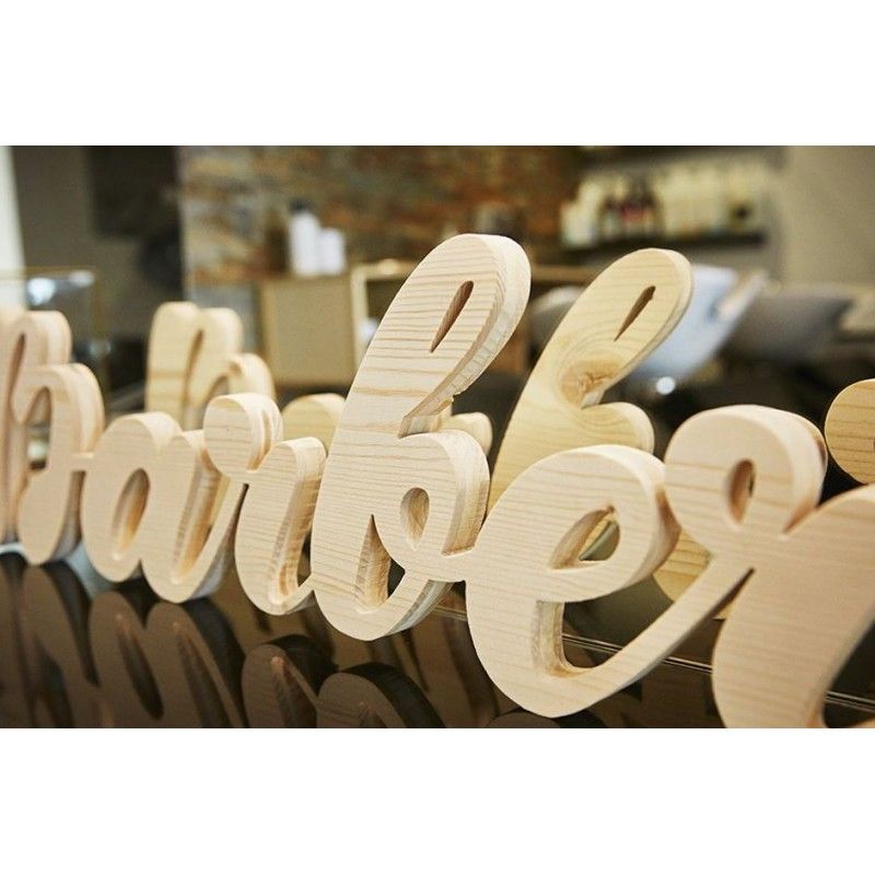Sign_ll_bois - Lettrage 3D en bois épicéa 19 mm - Duplica Print - Logo et lettres découpées pour signalétique_0