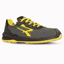 U-Power - Chaussures de sécurité basses anti-fatigue BOGOTA - Usage général - S3 CI HRO SRC Noir / Jaune Taille 38 - 38 noir matière synthétique_0
